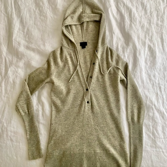 J. Crew 100% Cashmere Hoodie XS - Picture 2 of 8
